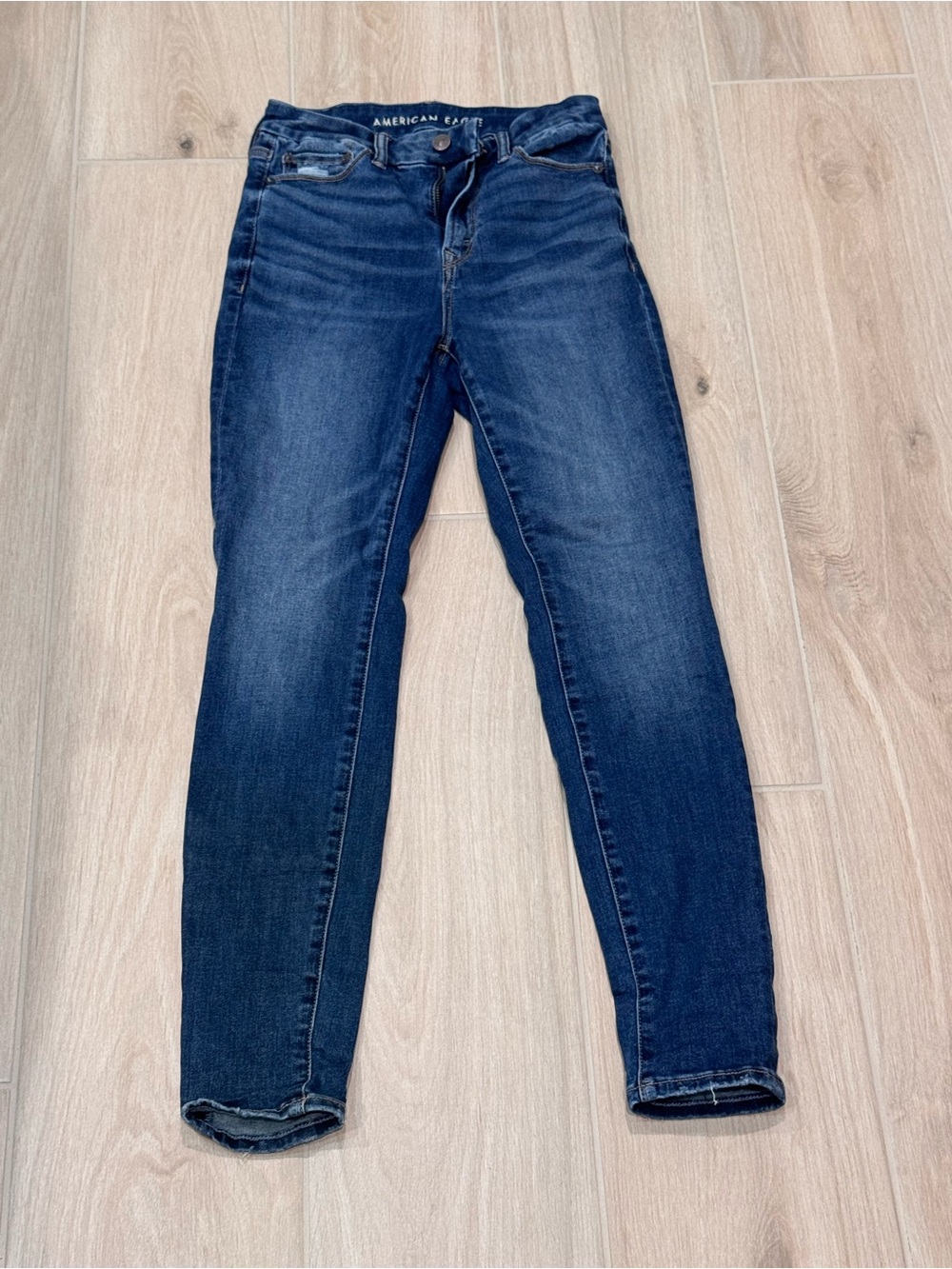 American Eagle Outfitters BFF Jegging Luxe Stretch Dark Wash Women's  - Blue